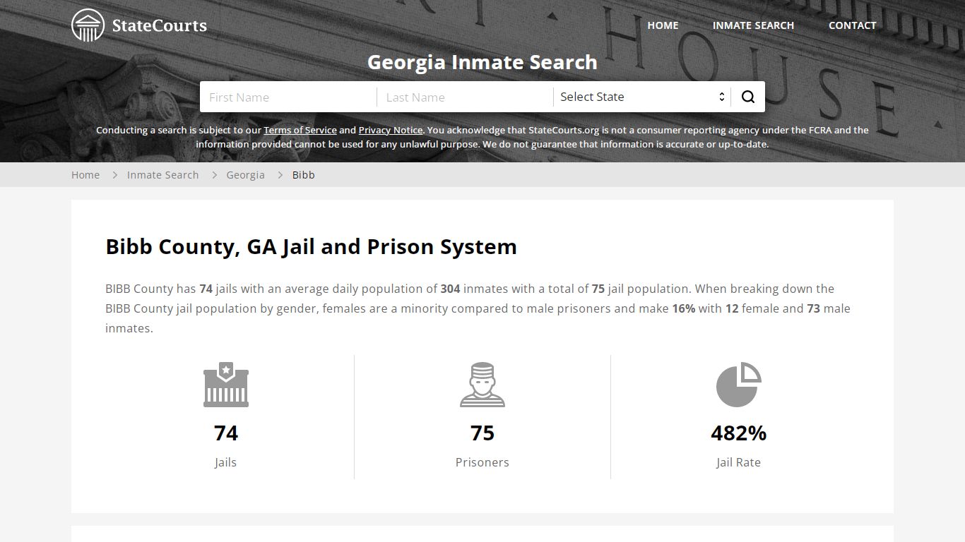 Bibb County, GA Inmate Search - StateCourts