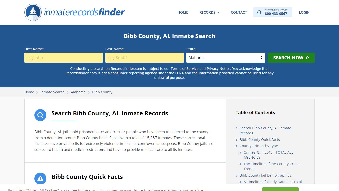 Bibb County, AL Inmate Lookup & Jail Records Online